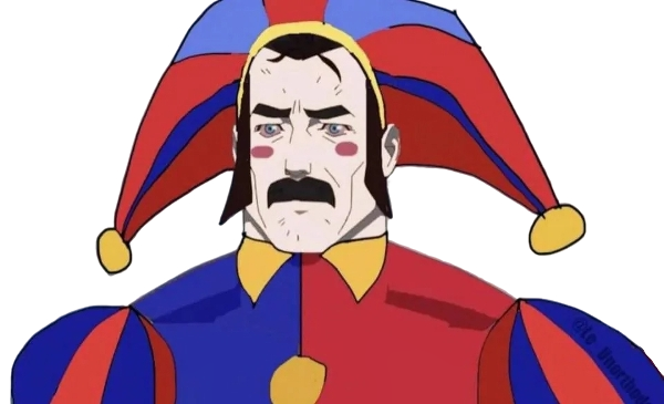 Sad Pomni man Blank Meme Template