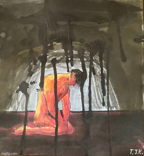 Second time using alcohol markers | image tagged in art,drawing | made w/ Imgflip meme maker