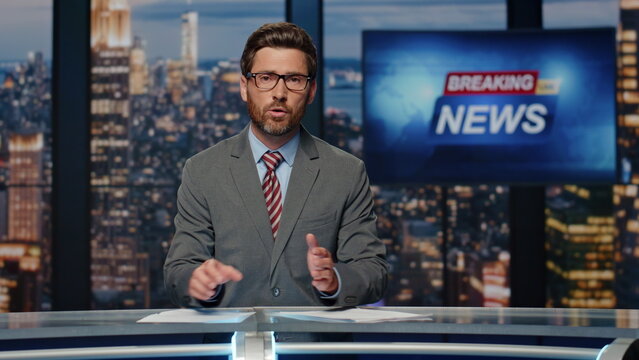 news anchor Blank Meme Template