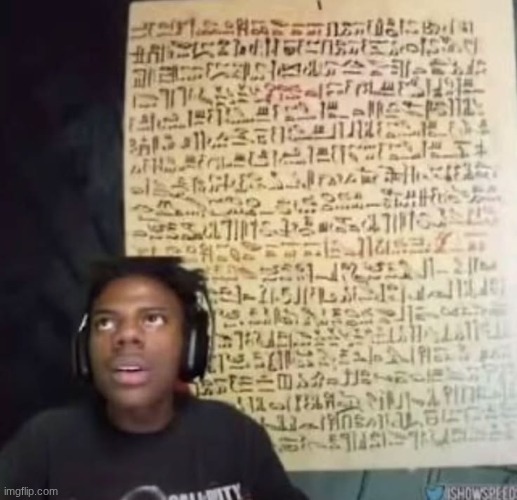 when your melanin so abundant vik start calling you slurs | image tagged in speed reading ancient symbols | made w/ Imgflip meme maker