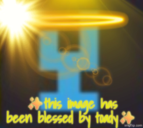 this image has been blessed by toady | image tagged in this image has been blessed by toady | made w/ Imgflip meme maker