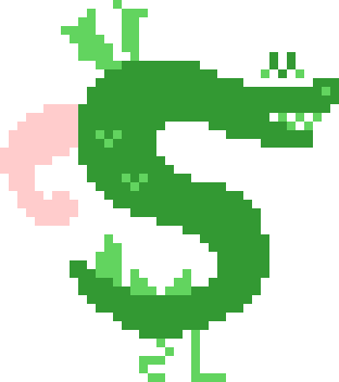 Transparent 8-Bit Trogdor Meme Template