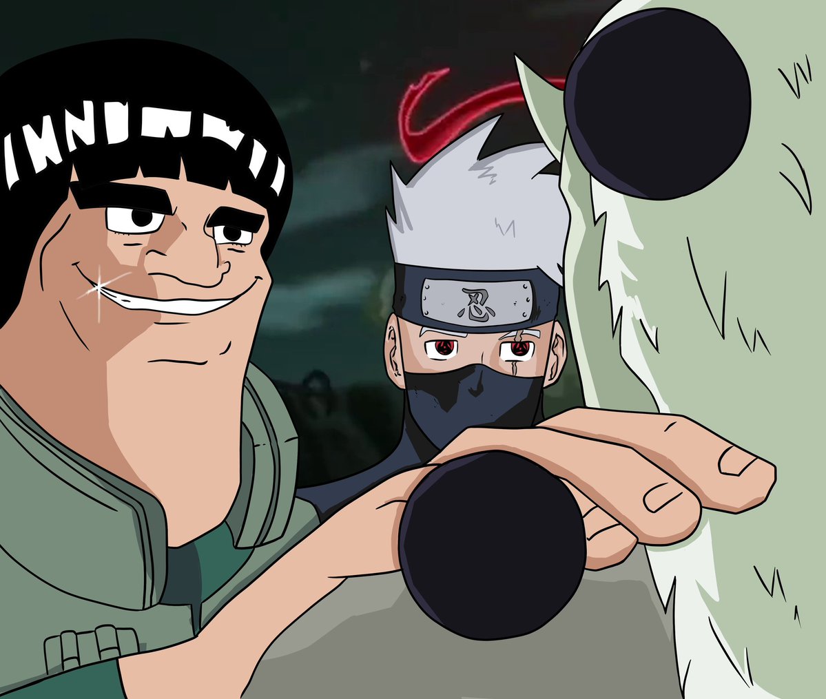 Akakichi no Eleven Naruto redraw Blank Meme Template