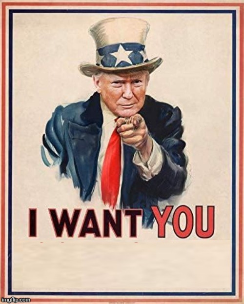 Trump as Uncle Sam Blank Meme Template
