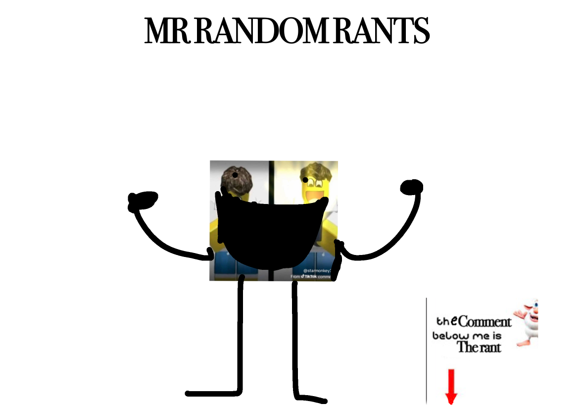 High Quality MR RANDOM RANTS Blank Meme Template