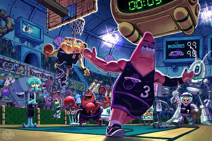 patrick star basketball Blank Meme Template
