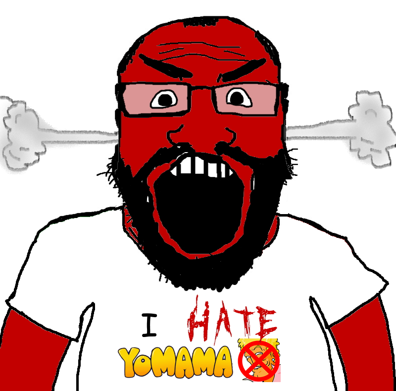 Soyjak hates Yo Mama Blank Meme Template