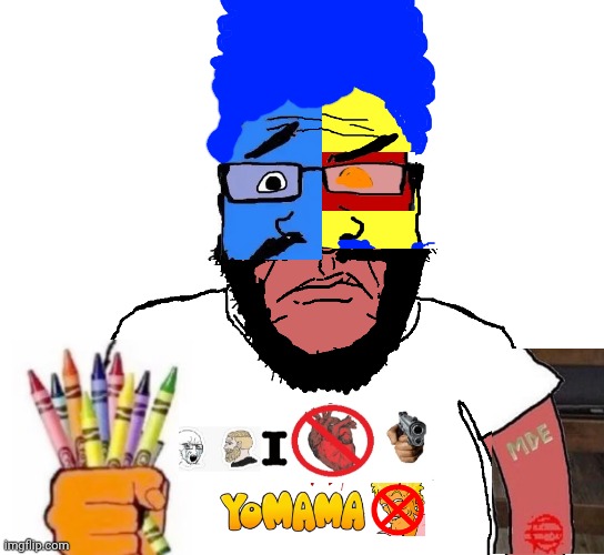 Mixed Up Soyjak Blank Meme Template