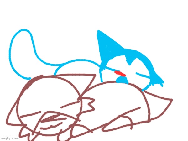 Just wanna draw Oggy sleeping on Bob's belly | image tagged in oggy and the cockroaches | made w/ Imgflip meme maker
