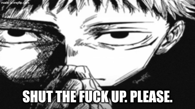 bitch ass nigger talkin bout sum "meme reset" or sumn shut the fuck up. please. | image tagged in itadori yuji son | made w/ Imgflip meme maker