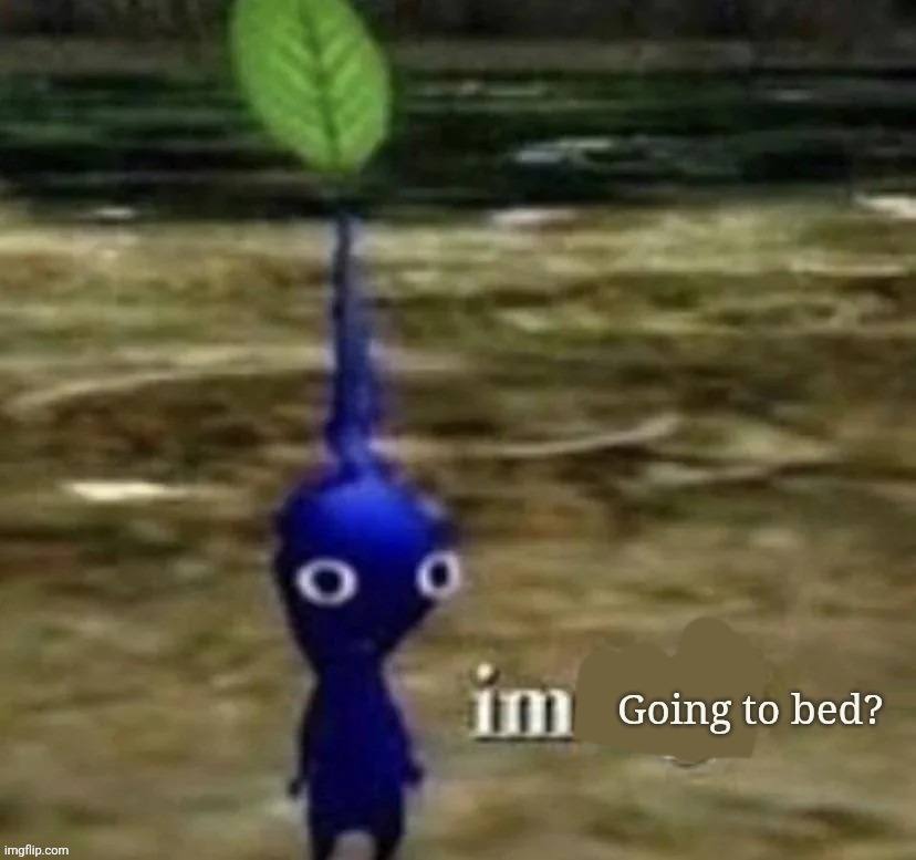 Goodnight | Going to bed? | image tagged in i'm ___ | made w/ Imgflip meme maker