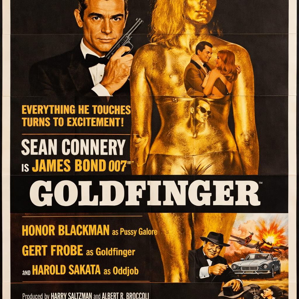 A Goldfinger 1964 U.S. 3-sheet poster could reach a $1 million v Blank Meme Template