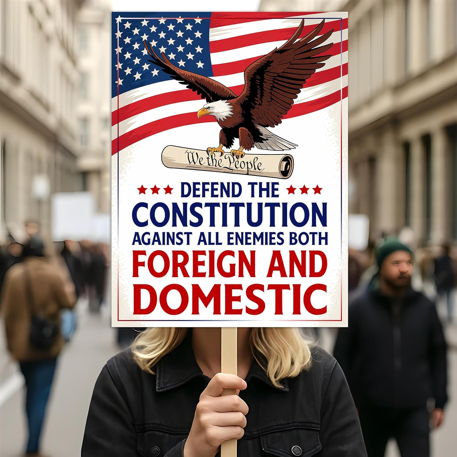 Defend the Constitution against all enemie Blank Meme Template