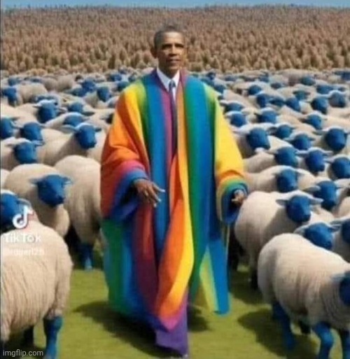 Obama Pride Month McSheeple | image tagged in obama pride month mcsheeple | made w/ Imgflip meme maker
