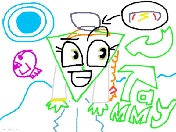 Tammy triangle Fanart | image tagged in blank white template,art | made w/ Imgflip meme maker