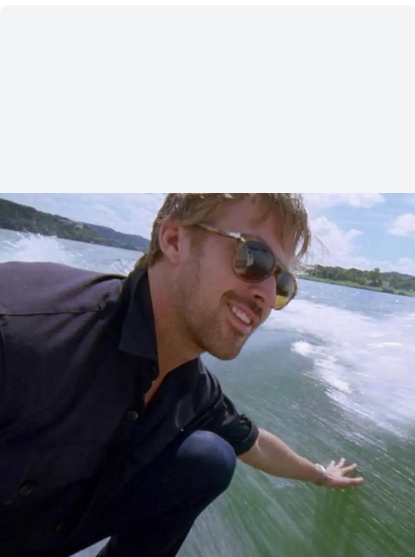 Ryan Gosling on a Boat Blank Meme Template