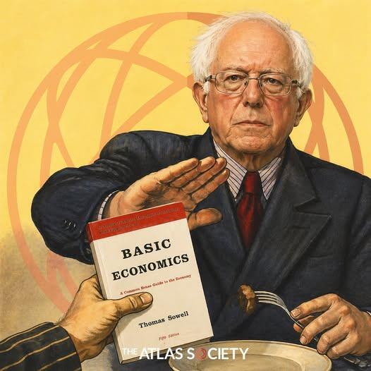 Breadline Bernie Economics book Blank Meme Template