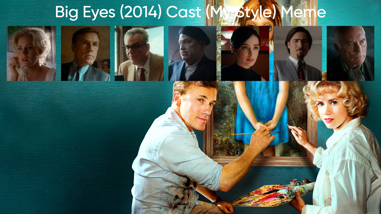 Big Eyes (2014) Cast (My Style) Blank Meme Template