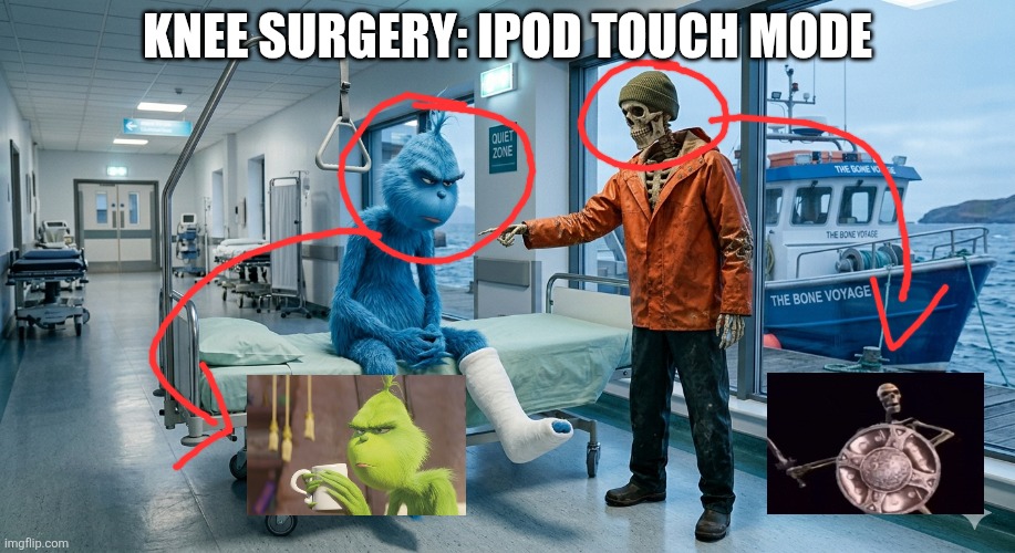 Knee surgery game | Knee surgery: ipod touch mode | image tagged in hahaha,knee surgery,ipod touch,sh1tpost | made w/ Imgflip meme maker