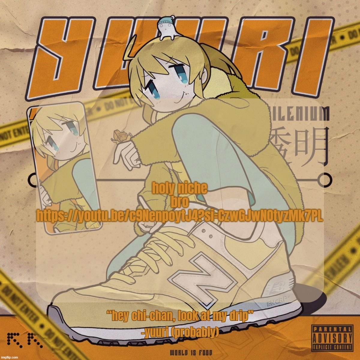 Drip Yuuri Anounce Temp | holy niche bro
https://youtu.be/c9NenpoytJ4?si=CzwGJwNOtyzMk7PL | image tagged in drip yuuri anounce temp | made w/ Imgflip meme maker