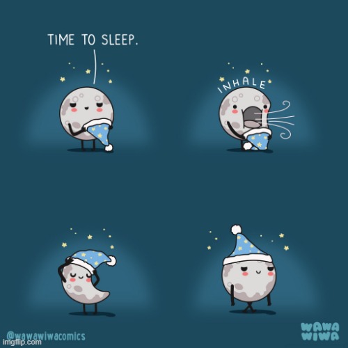 image tagged in moon,sleep,hat,inhale,crescent,crescent moon | made w/ Imgflip meme maker