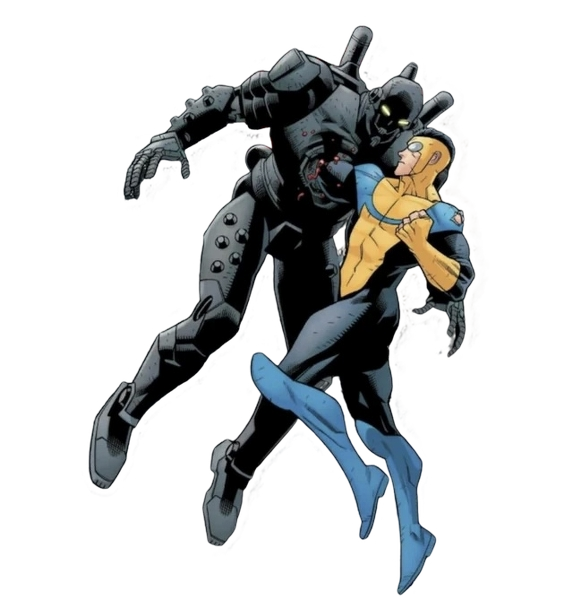 Mark Grayson Vs Robot Blank Meme Template