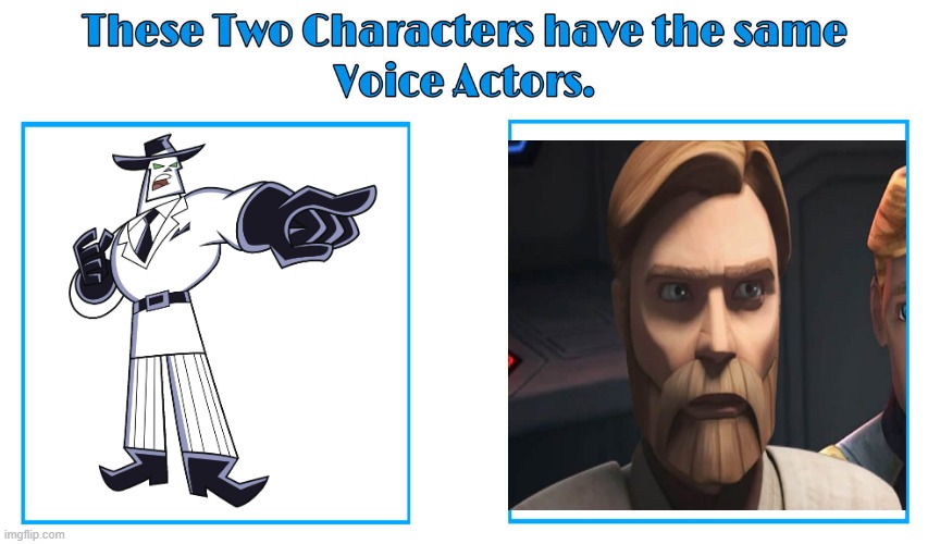 James Arnold Taylor 3 | image tagged in same voice actor,james arnold taylor,star wars the clone wars,danny phantom,disney,nickelodeon | made w/ Imgflip meme maker