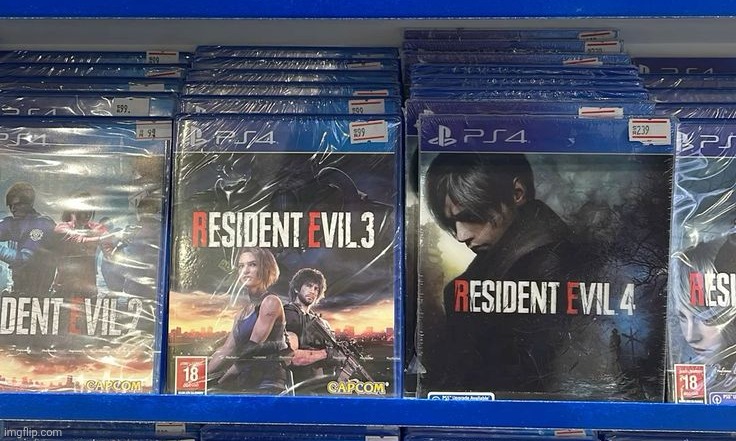 never knew re4 remake was available on PS4 too until today | made w/ Imgflip meme maker