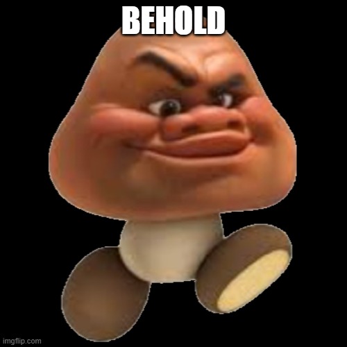 Maui Goomba | behold | image tagged in maui goomba | made w/ Imgflip meme maker