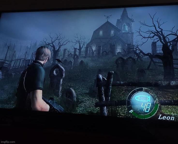 residents might be evil but the place is good | made w/ Imgflip meme maker