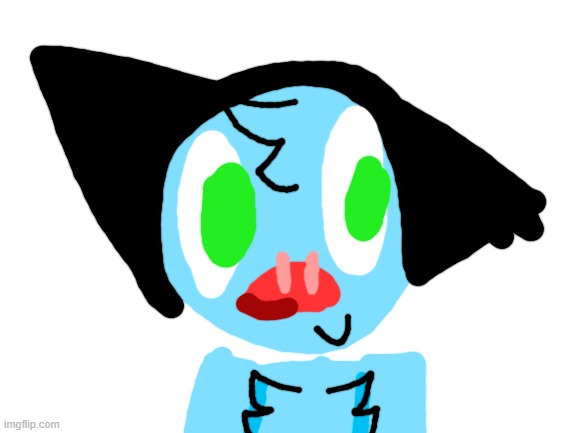 I made myself in the Next Gen Oggy style | image tagged in blank white template | made w/ Imgflip meme maker