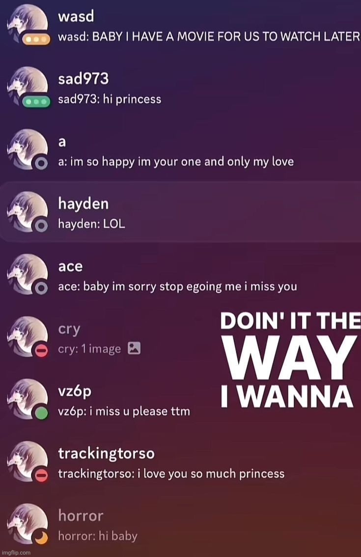 catfishing 9 guys at once is peak | made w/ Imgflip meme maker