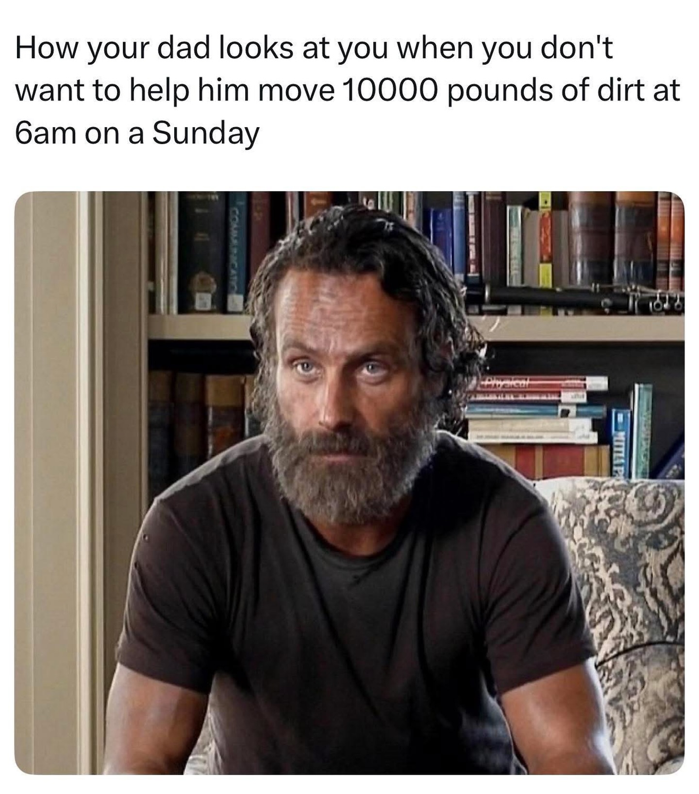 Rick 10000 pounds dirt Blank Meme Template