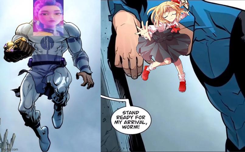 rumia vs rumi | image tagged in invincible,kpop demon hunters,touhou | made w/ Imgflip meme maker