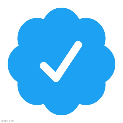 Twitter Verified | image tagged in twitter verified | made w/ Imgflip meme maker