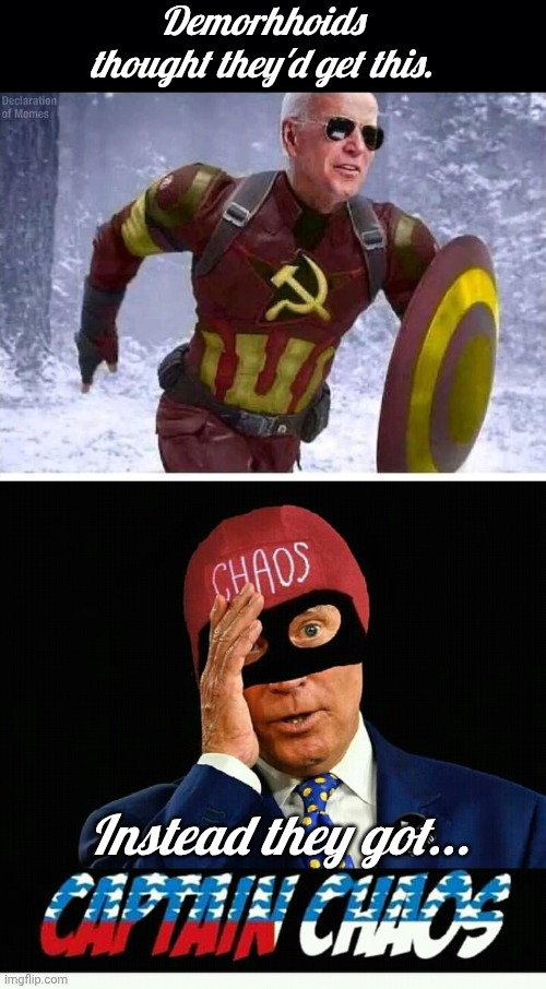 Geritol Joe was Captain Chaos Blank Meme Template