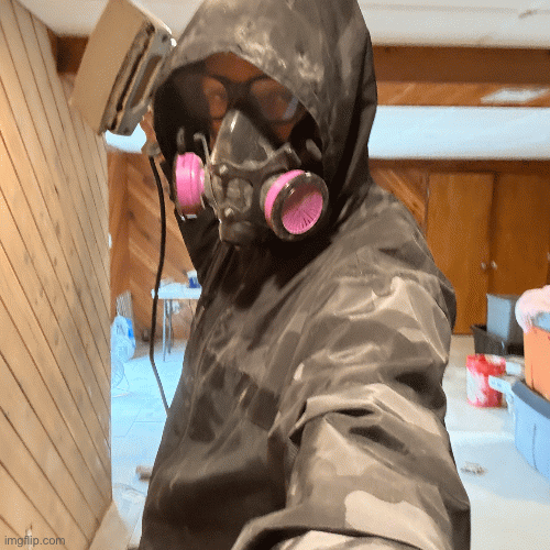 Sanding wood walls basement | image tagged in gifs,sanding wood walls,work,orbital sander | made w/ Imgflip images-to-gif maker