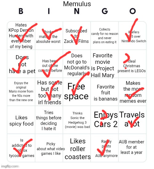 me too bro | image tagged in memulus bingo,remix | made w/ Imgflip meme maker