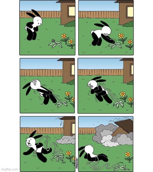 Buni Comics | image tagged in comics,buni comics,flowers,pull,roots,house | made w/ Imgflip meme maker