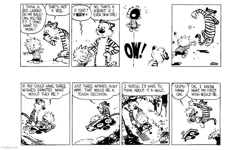 image tagged in calvin and hobbes,comics | made w/ Imgflip meme maker