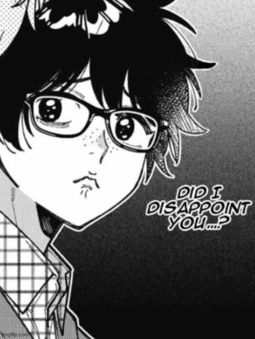 Did I disappoint you? | image tagged in did i disappoint you | made w/ Imgflip meme maker