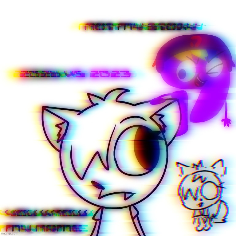 Me and my 2023 alter ego… It’s been so long… since I had you… I kinda miss my old self | image tagged in art,2026,2023 | made w/ Imgflip meme maker