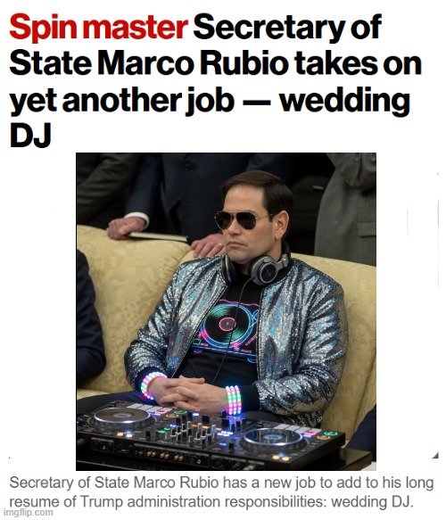 image tagged in marco rubio,trump,dj,oval office couch | made w/ Imgflip meme maker