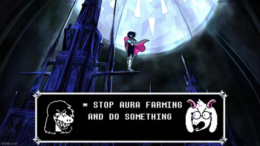 What do Kris, the Roaring Knight, and Picollo have in common? | image tagged in kris,aura,susie,ralsei,aura farming,dragon ball | made w/ Imgflip meme maker