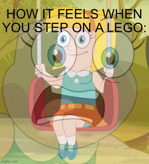 ÆÆÆÆÆÆÆÆÆ— | HOW IT FEELS WHEN YOU STEP ON A LEGO: | image tagged in gretel panicking inside,stepping on a lego,lego,ouch,painful,is there a doctor around | made w/ Imgflip meme maker