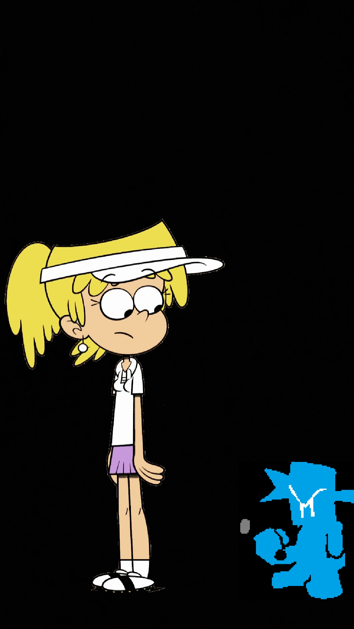 Lori meets blue boy Blank Meme Template