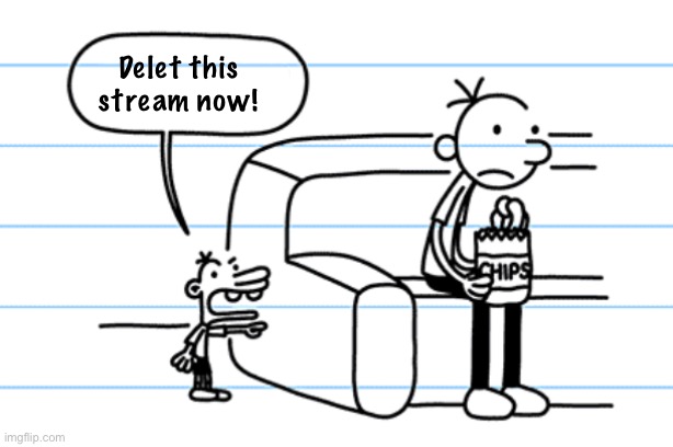 Ploopy | Delet this stream now! | image tagged in ploopy blank | made w/ Imgflip meme maker