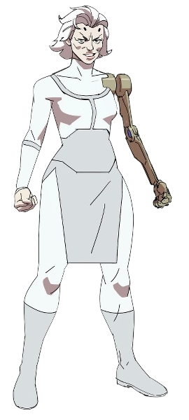 Elix The Viltrumite with robot left arm Blank Meme Template