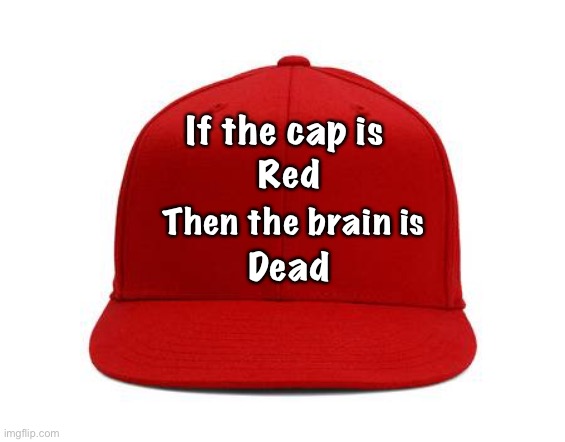 If the cap is Red Then the brain is Dead | image tagged in red cap | made w/ Imgflip meme maker
