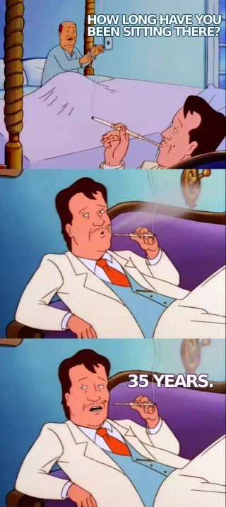 35 years Blank Meme Template